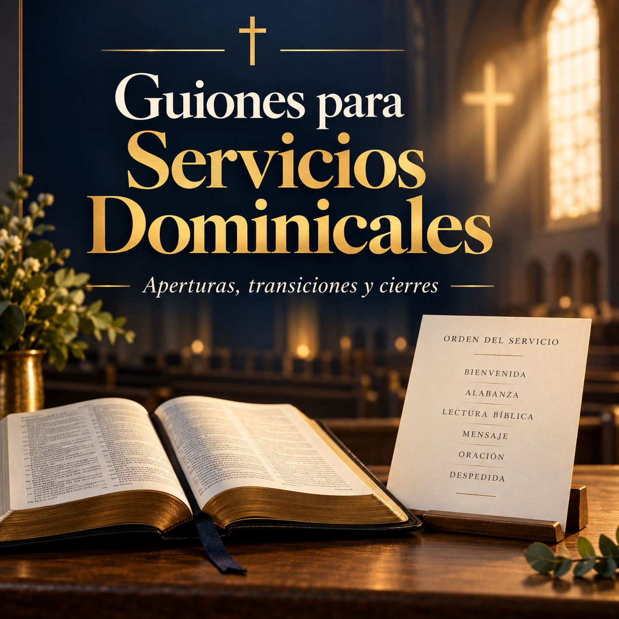 Portada de Guiones para Servicios Dominicales